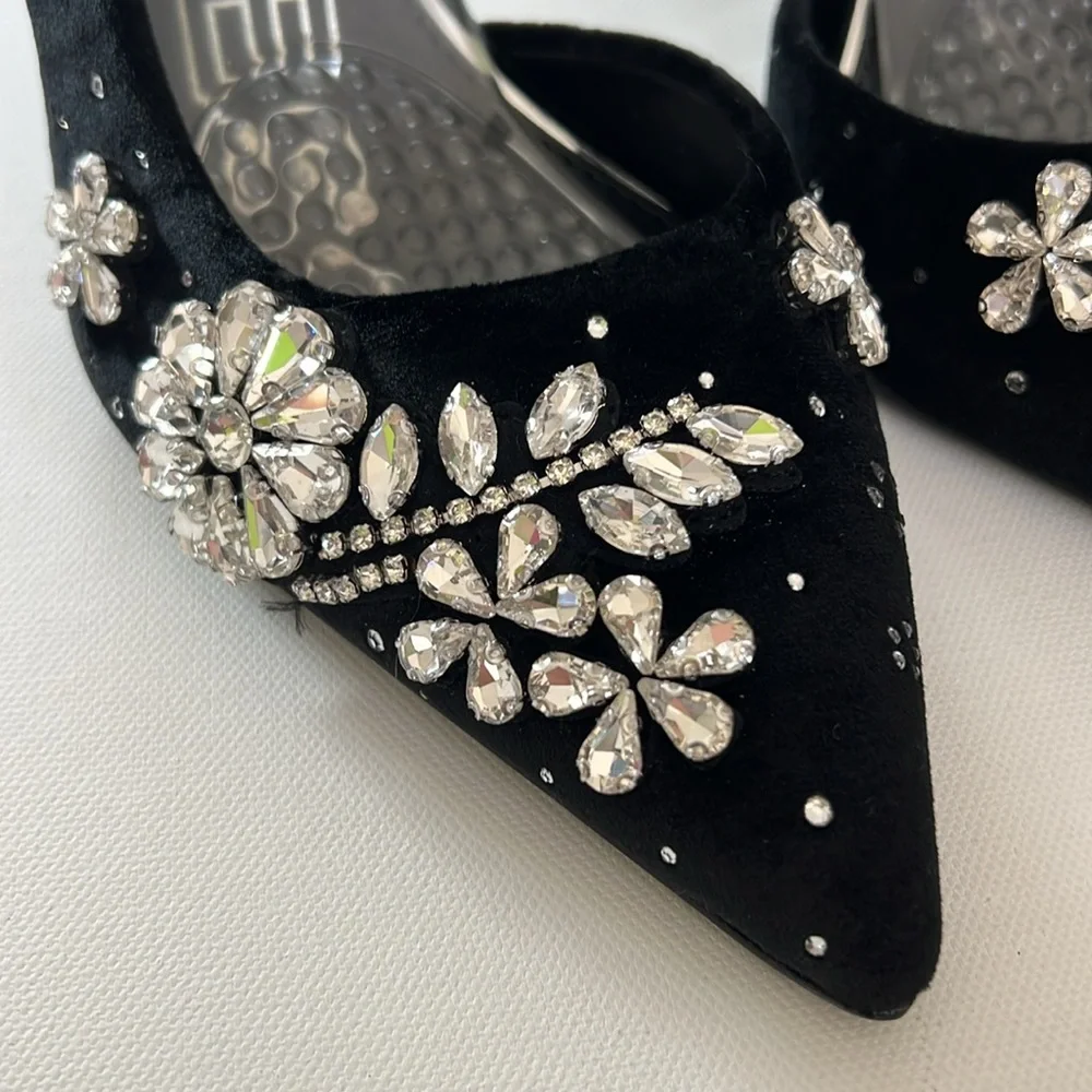Express Rhinestone 4” Heels - Picture 2 of 7